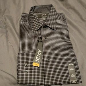 Black and Gray Dress Shirt